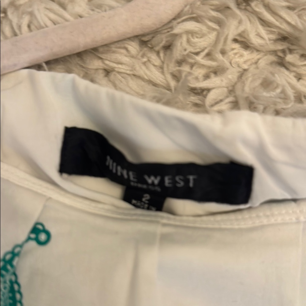NINE WEST Elegant Green Paisley Dress - Picture 9 of 12